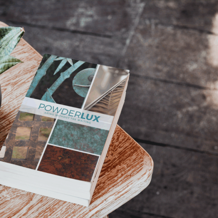 Patina powder coat sample book offer