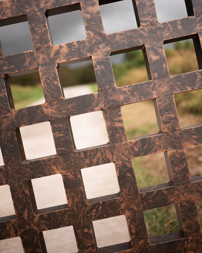 PowderLUX Gate in Lava Rock Powder Coat upclose 1