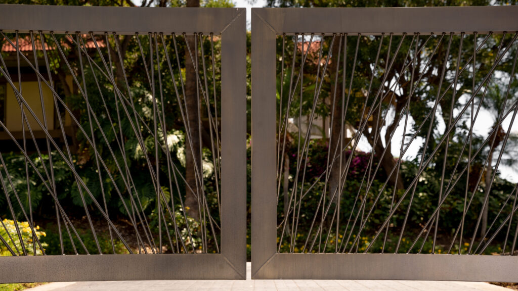 PowderLux Brushed Bronze Effect Main Entrance Gate view 3