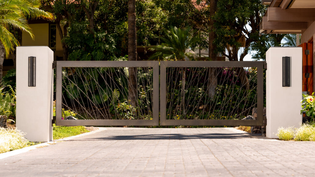 PowderLux Brushed Bronze Effect Main Entrance Gate view 6