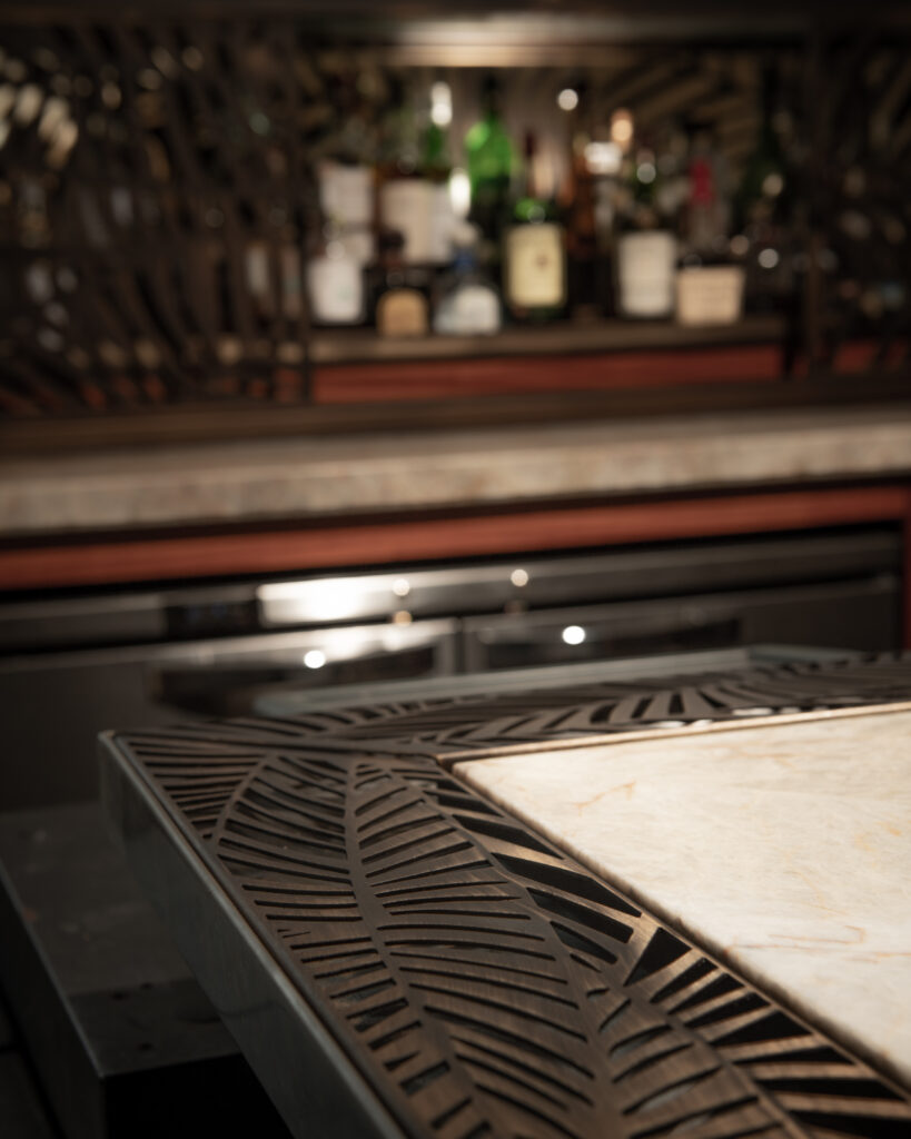Powderlux Brushed Bronze Effect Speakeasy Bar Drain Cover (3)