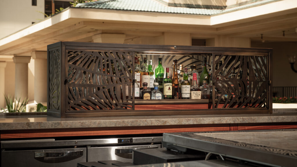 Powderlux Brushed Bronze Effect Speakeasy Bar view 2