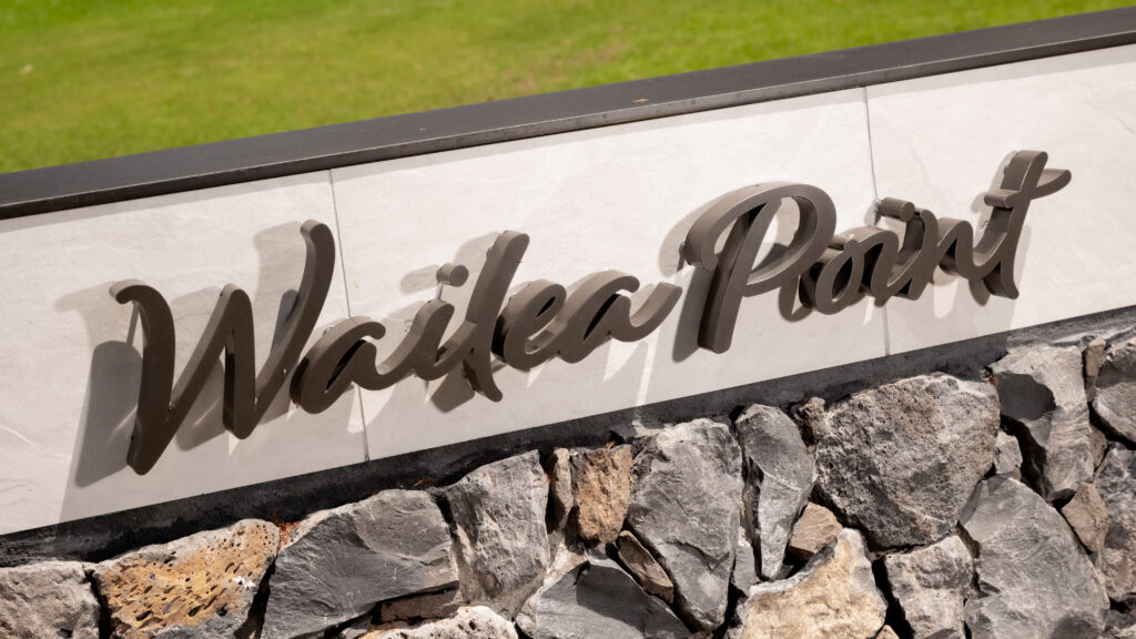 Powderlux Classic Brushed Bronze sign box with real aged bronze sign lettering